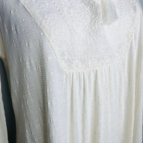 Jessica Simpson Medium White Sheer Embroidered - Picture 8 of 12